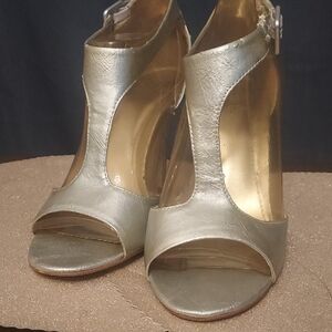Elegant Silver Women's Heels